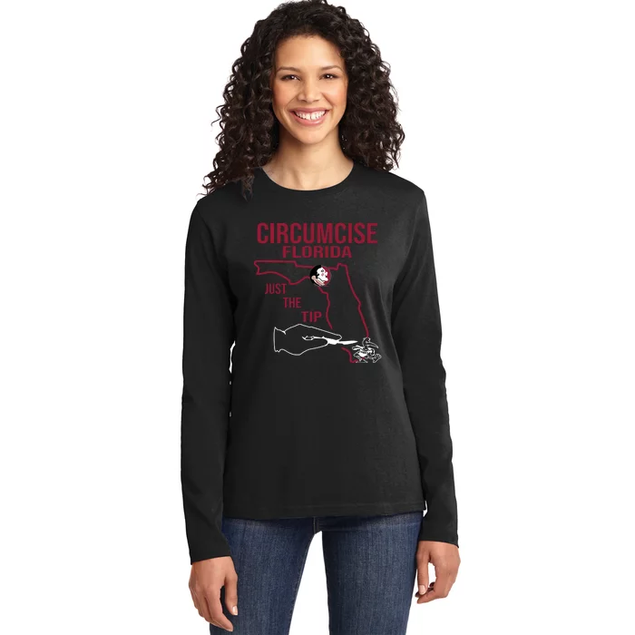 Circumcise Florida Just The Tip Ladies Long Sleeve Shirt