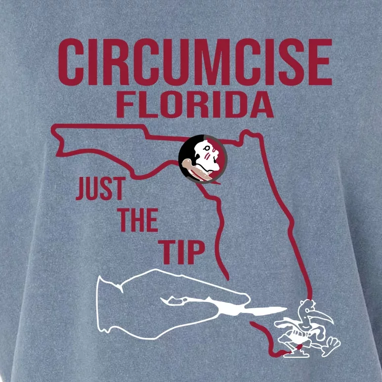 Circumcise Florida Just The Tip Garment-Dyed Women's Muscle Tee