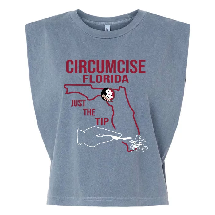 Circumcise Florida Just The Tip Garment-Dyed Women's Muscle Tee