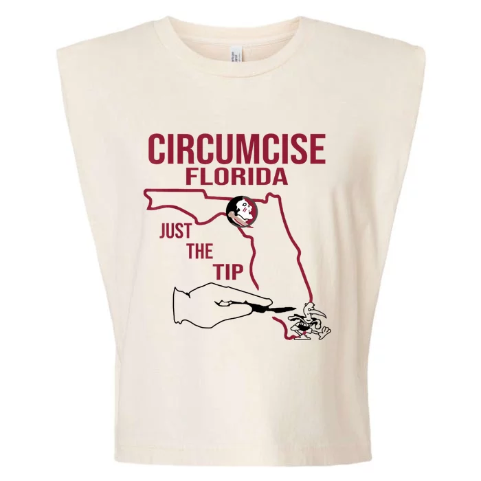 Circumcise Florida Just The Tip Garment-Dyed Women's Muscle Tee