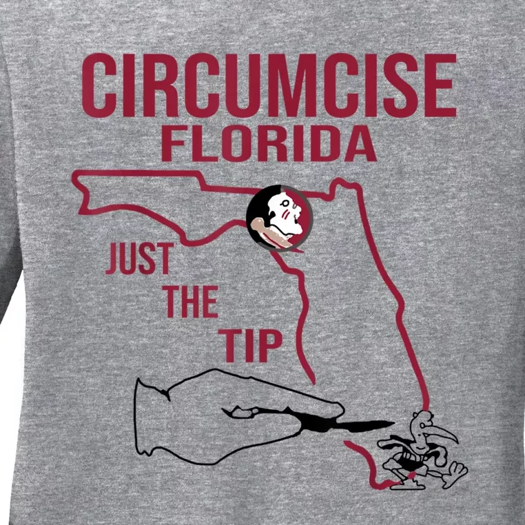 Circumcise Florida Just The Tip Ladies Long Sleeve Shirt