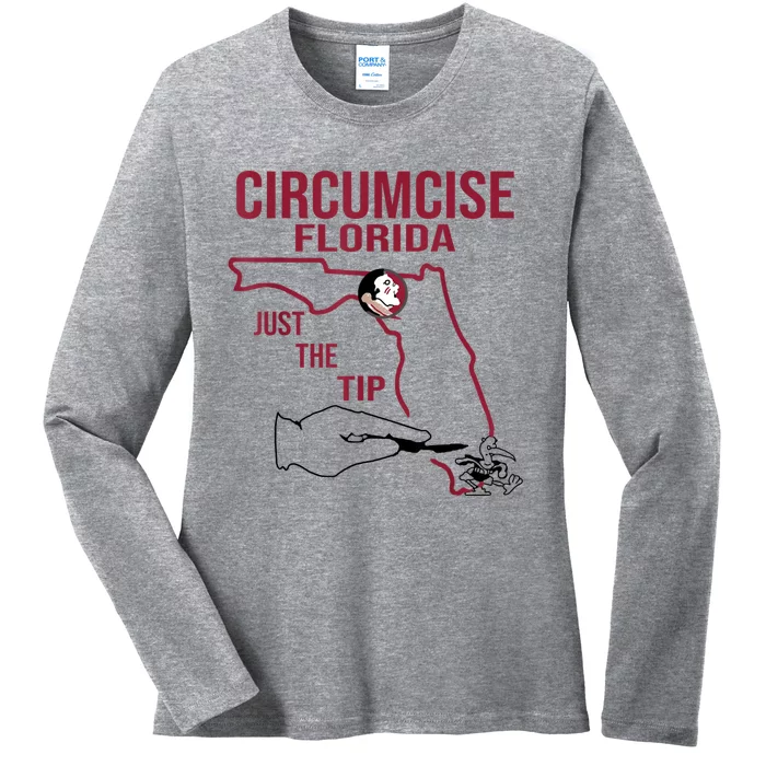 Circumcise Florida Just The Tip Ladies Long Sleeve Shirt