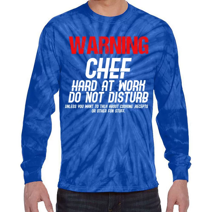 Chef Funny Joke Gift Tie-Dye Long Sleeve Shirt