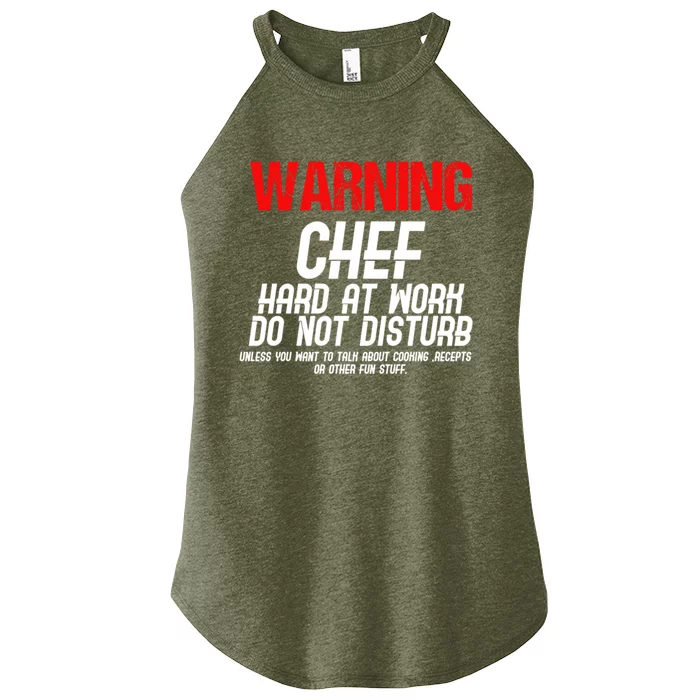 Chef Funny Joke Gift Women’s Perfect Tri Rocker Tank