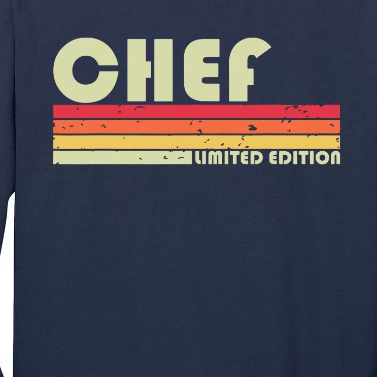 CHEF Funny Job Title Profession Birthday Worker Idea Tall Long Sleeve T-Shirt