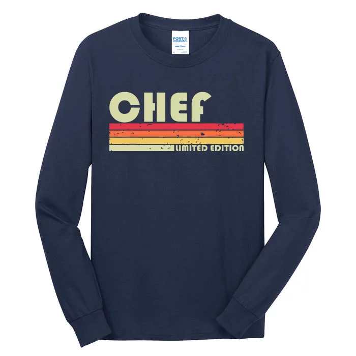 CHEF Funny Job Title Profession Birthday Worker Idea Tall Long Sleeve T-Shirt