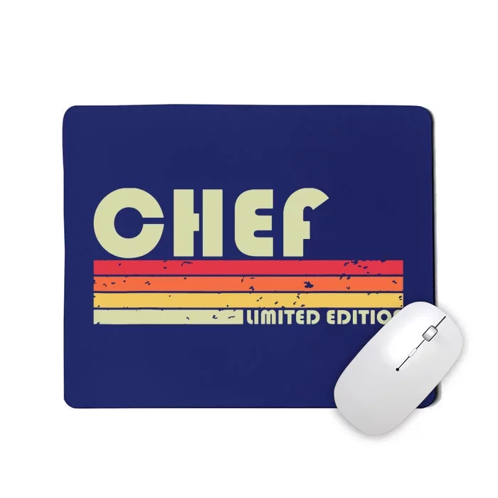 CHEF Funny Job Title Profession Birthday Worker Idea Mousepad