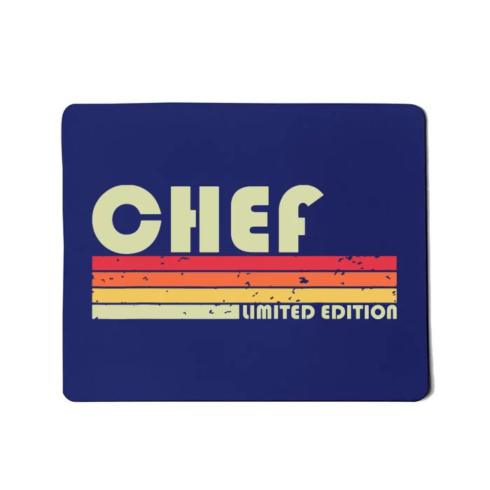 CHEF Funny Job Title Profession Birthday Worker Idea Mousepad