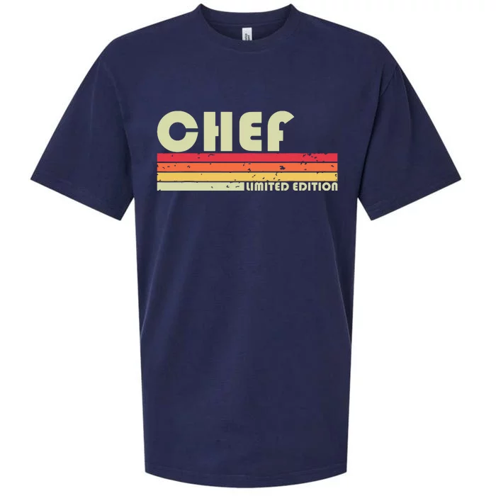 CHEF Funny Job Title Profession Birthday Worker Idea Sueded Cloud Jersey T-Shirt