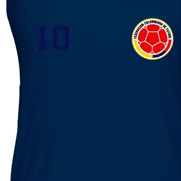 Colombia Flag Jersey Futbol Soccer Franela Colombia Ladies Essential Flowy Tank