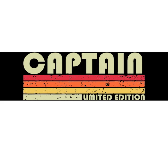 Captain Funny Job Title Profession Birthday Worker Idea Bumper Sticker