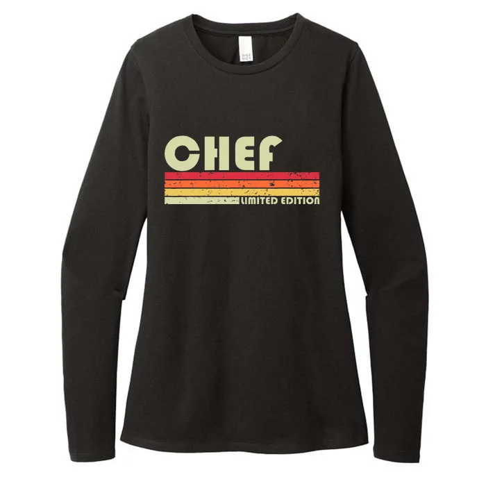 Chef Funny Job Title Profession Birthday Worker Idea Womens CVC Long Sleeve Shirt