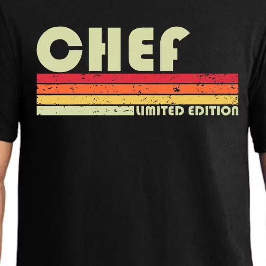 Chef Funny Job Title Profession Birthday Worker Idea Pajama Set