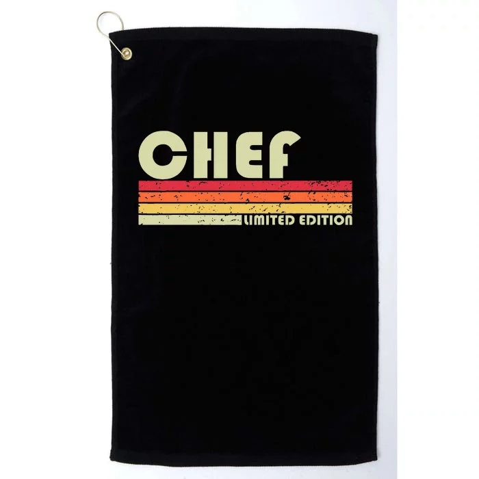 Chef Funny Job Title Profession Birthday Worker Idea Platinum Collection Golf Towel