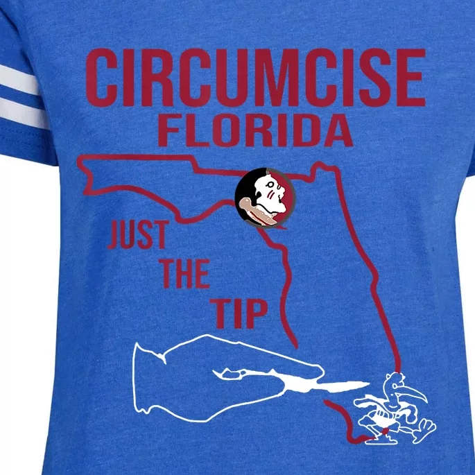 Circumcise Florida Just The Tip Enza Ladies Jersey Football T-Shirt