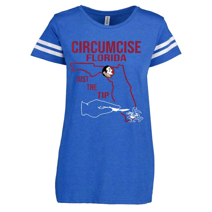 Circumcise Florida Just The Tip Enza Ladies Jersey Football T-Shirt