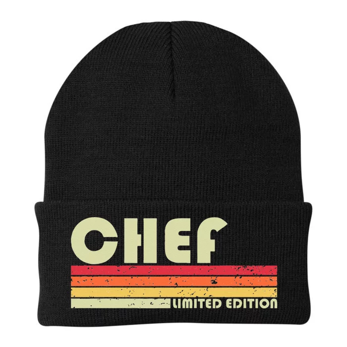 CHEF Funny Job Title Profession Birthday Worker Idea Knit Cap Winter Beanie