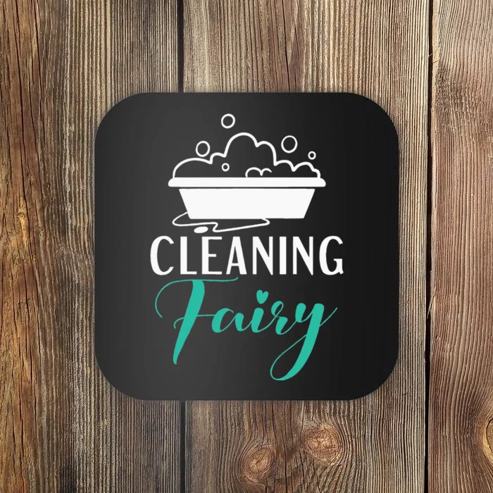 Cleaning Fairy Janitor Custodian Coaster