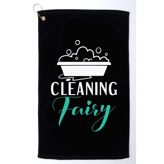 Cleaning Fairy Janitor Custodian Platinum Collection Golf Towel