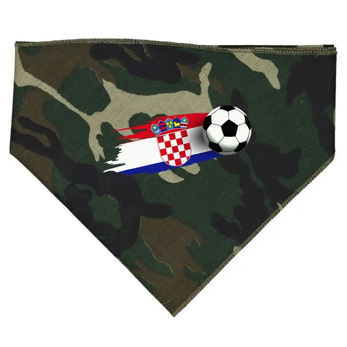 Croatia Flag Jersey Croatian Soccer Team Croatian USA-Made Doggie Bandana