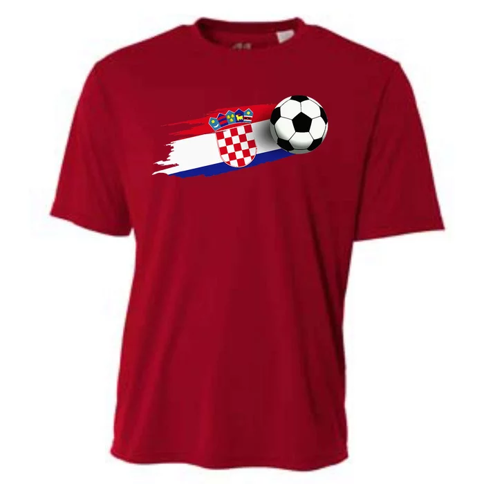 Croatia Flag Jersey Croatian Soccer Team Croatian Cooling Performance Crew T-Shirt