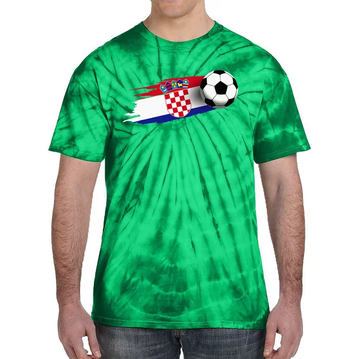 Croatia Flag Jersey Croatian Soccer Team Croatian Tie-Dye T-Shirt