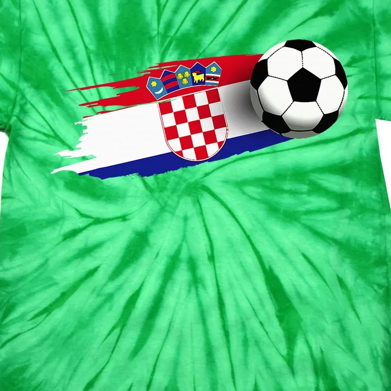 Croatia Flag Jersey Croatian Soccer Team Croatian Tie-Dye T-Shirt