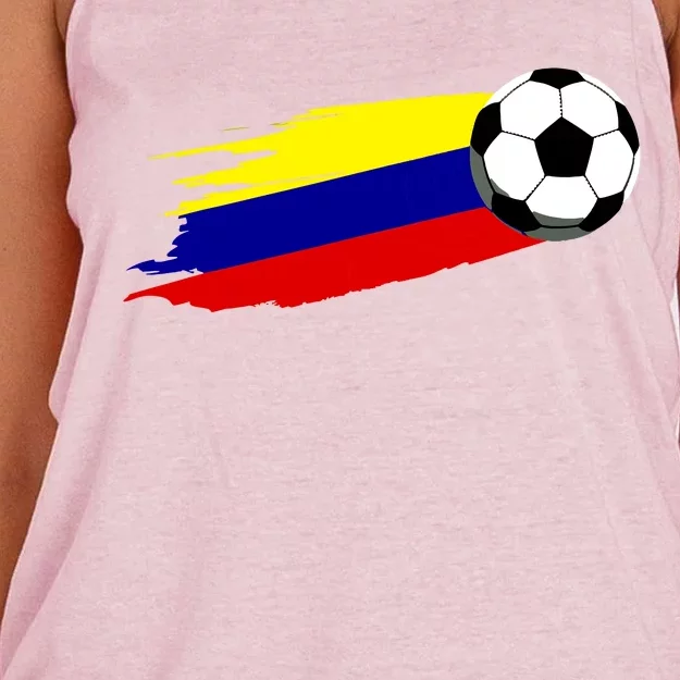 Colombia Flag Jersey Colombian Soccer Team Colombian Women's Knotted Racerback Tank