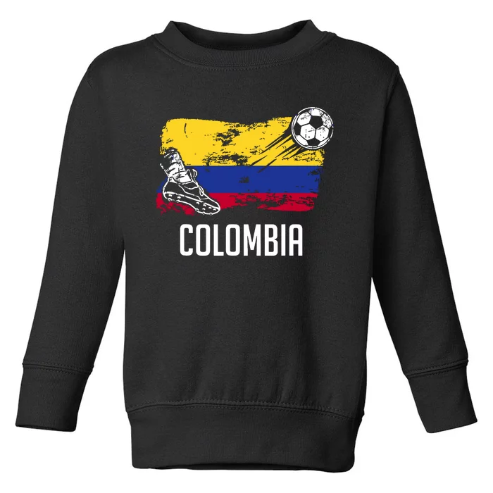 Colombia Flag Jersey Colombian Soccer Team Colombian Toddler Sweatshirt