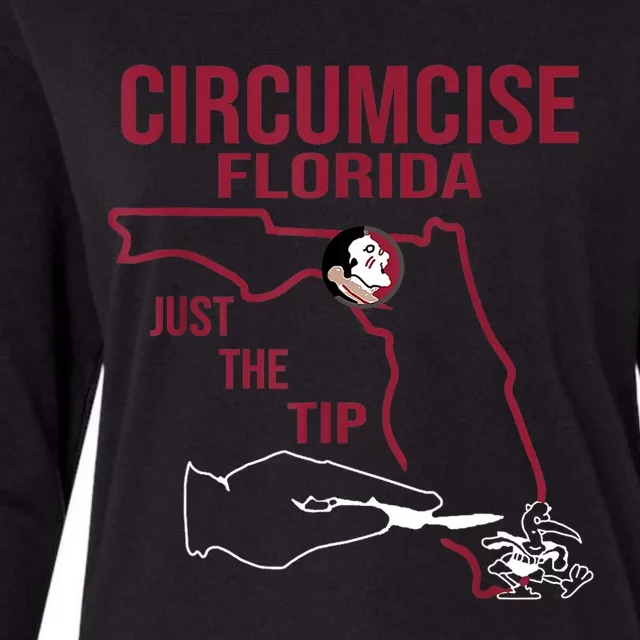 Circumcise Florida Just The Tip Womens Cotton Relaxed Long Sleeve T-Shirt