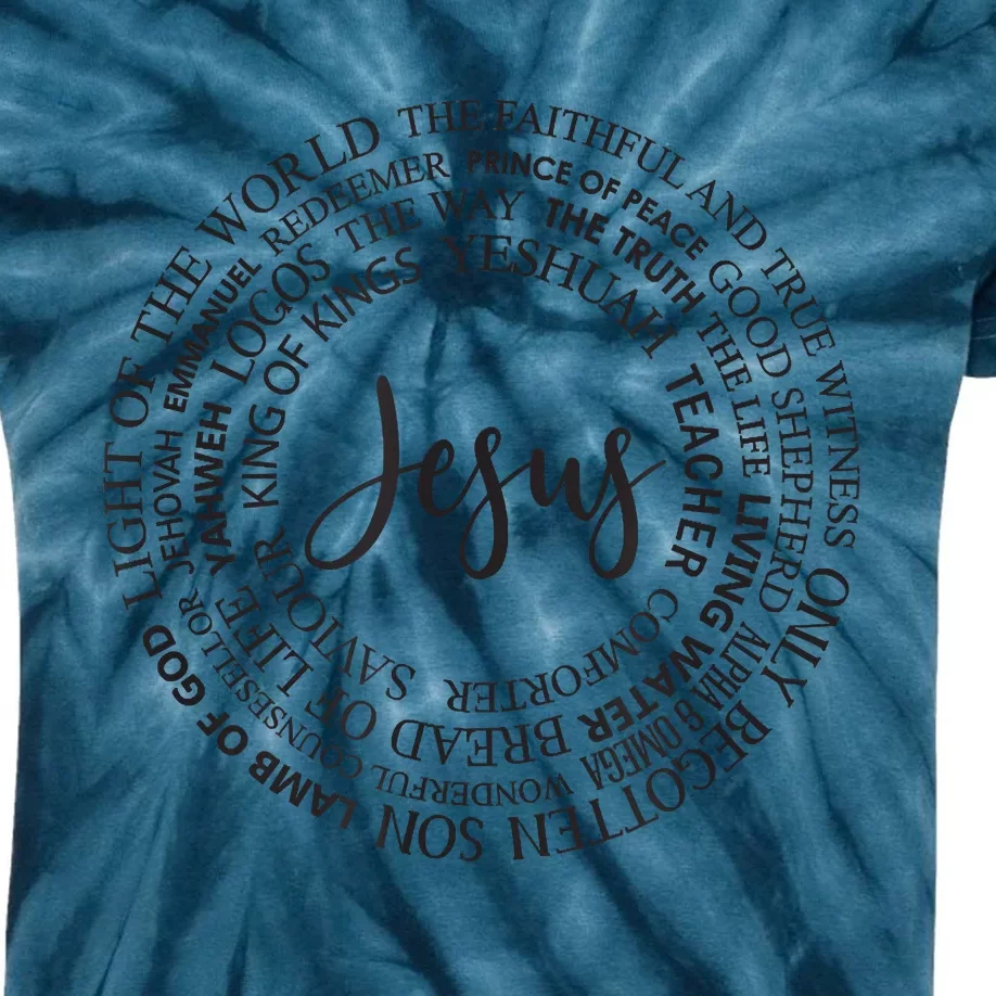 Christian Faith & Jesus Gift Kids Tie-Dye T-Shirt