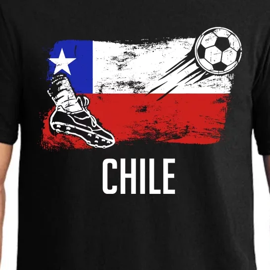 Chile Flag Jersey Chilean Soccer Team Chilean Pajama Set