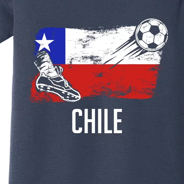 Chile Flag Jersey Chilean Soccer Team Chilean Baby Bodysuit