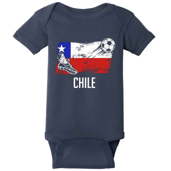 Chile Flag Jersey Chilean Soccer Team Chilean Baby Bodysuit