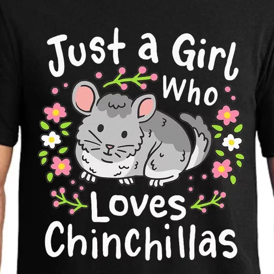 Chinchilla Funny Just A Girl Who Loves Chinchillas Pajama Set