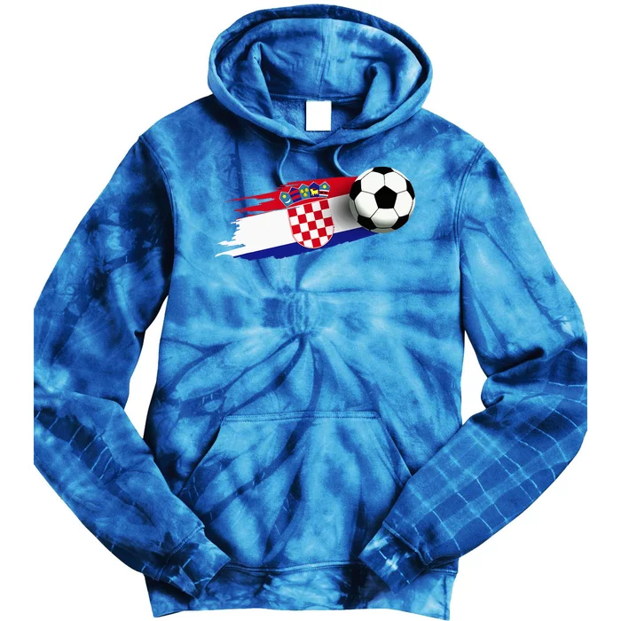 Croatia Flag Jersey Croatian Soccer Team Croatian Tie Dye Hoodie