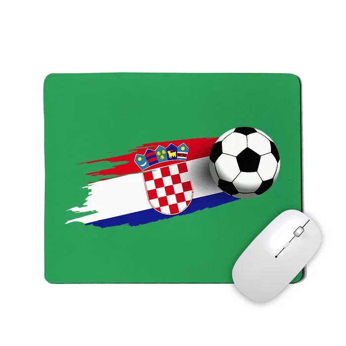 Croatia Flag Jersey Croatian Soccer Team Croatian Mousepad