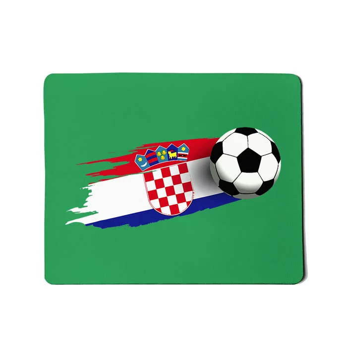 Croatia Flag Jersey Croatian Soccer Team Croatian Mousepad