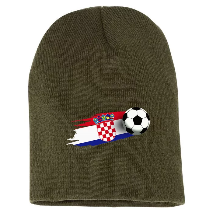 Croatia Flag Jersey Croatian Soccer Team Croatian Short Acrylic Beanie