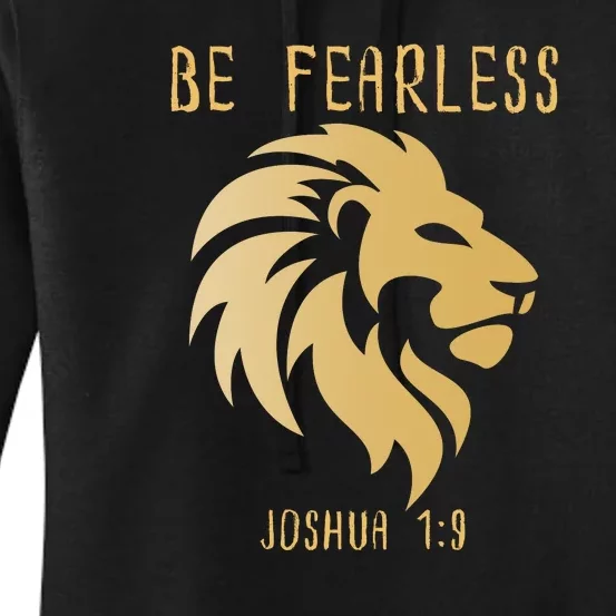 Christian Fearless Joshua 1:9 Faith Gift Women's Pullover Hoodie