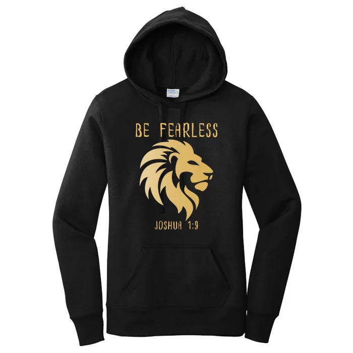 Christian Fearless Joshua 1:9 Faith Gift Women's Pullover Hoodie