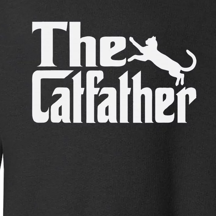 Cat Father Kitty Dad Fathers Day Meow Feline Toddler Sweatshirt