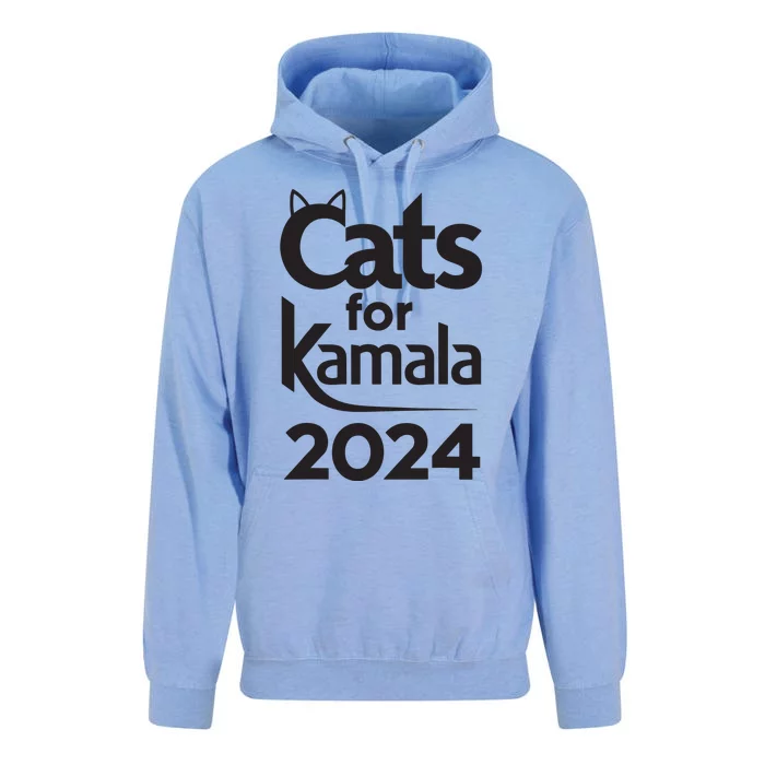 Cats For Kamala 2024 Funny Political Harris Supporter Unisex Surf Hoodie