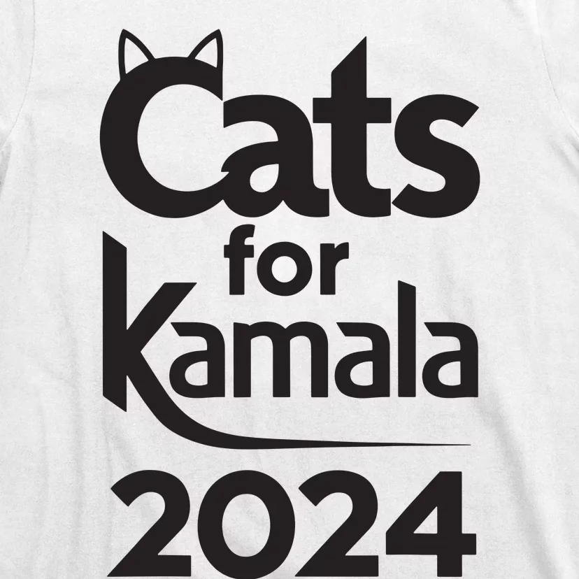 Cats For Kamala 2024 Funny Political Harris Supporter T-Shirt