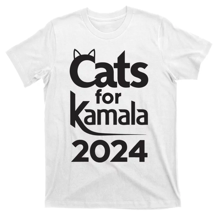 Cats For Kamala 2024 Funny Political Harris Supporter T-Shirt