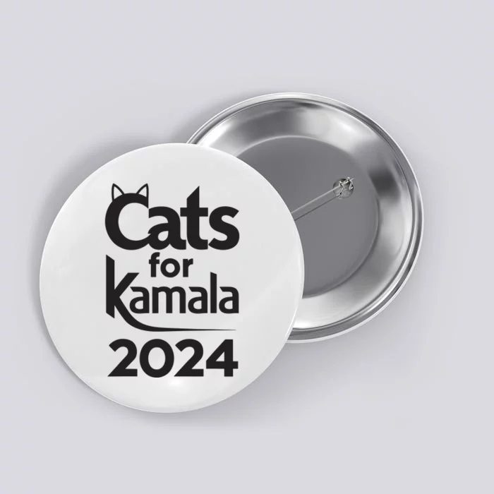 Cats For Kamala 2024 Funny Political Harris Supporter Button