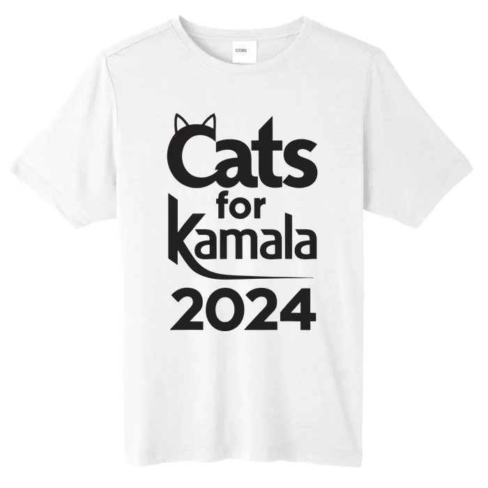 Cats For Kamala 2024 Funny Political Harris Supporter ChromaSoft Performance T-Shirt