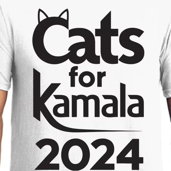 Cats For Kamala 2024 Funny Political Harris Supporter Pajama Set