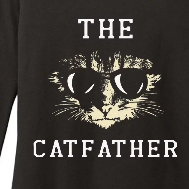 Cat Father Kitty Dad Fathers Day Meow Feline Gift Womens CVC Long Sleeve Shirt