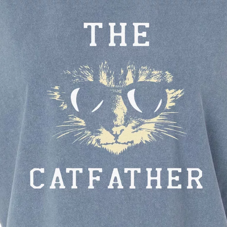 Cat Father Kitty Dad Fathers Day Meow Feline Gift Garment-Dyed Women's Muscle Tee